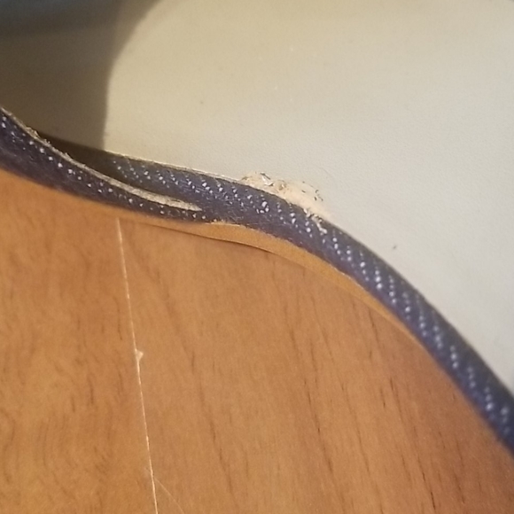 Casual Corner Denim Open Toe Heels Size 8 - Picture 4 of 7